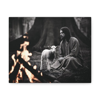 Divine Refuge IIDivine Refuge II: Jesus Christ and the Lamb - Illuminating Faith in DaCanvasDivine Refuge II: Jesus Christ and the Lamb - Illuminating Faith in Darkness | Limited Edition Christian Wall Art |  Modern Wall Art Decor
Description:
Experience th