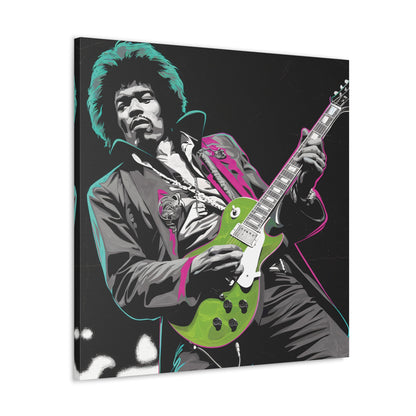 Jimi Hendrix Pop ArtElectric Icon: Jimi Hendrix Pop Art Canvas | Vibrant Guitar Legend PorCanvasJimi Hendrix Pop Art Canvas - Neon Guitar Rock Legend Print
Electrify your space with this striking Jimi Hendrix pop art canvas. Monochrome portrait with vibrant neo