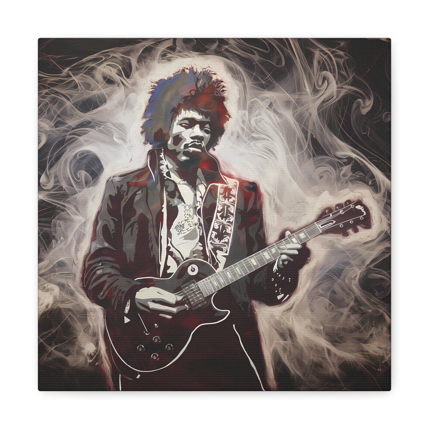 Star Power"Star Power" Ethereal Soot Portrait: Jimi Hendrix's Fiery Performance Canvas"Star Power" Ethereal Soot Portrait: Jimi Hendrix's Fiery Performance
Experience the raw intensity of Jimi Hendrix like never before with this mesmerizing Fumage art