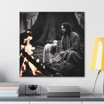 Divine Refuge IIDivine Refuge II: Jesus Christ and the Lamb - Illuminating Faith in DaCanvasDivine Refuge II: Jesus Christ and the Lamb - Illuminating Faith in Darkness | Limited Edition Christian Wall Art |  Modern Wall Art Decor
Description:
Experience th